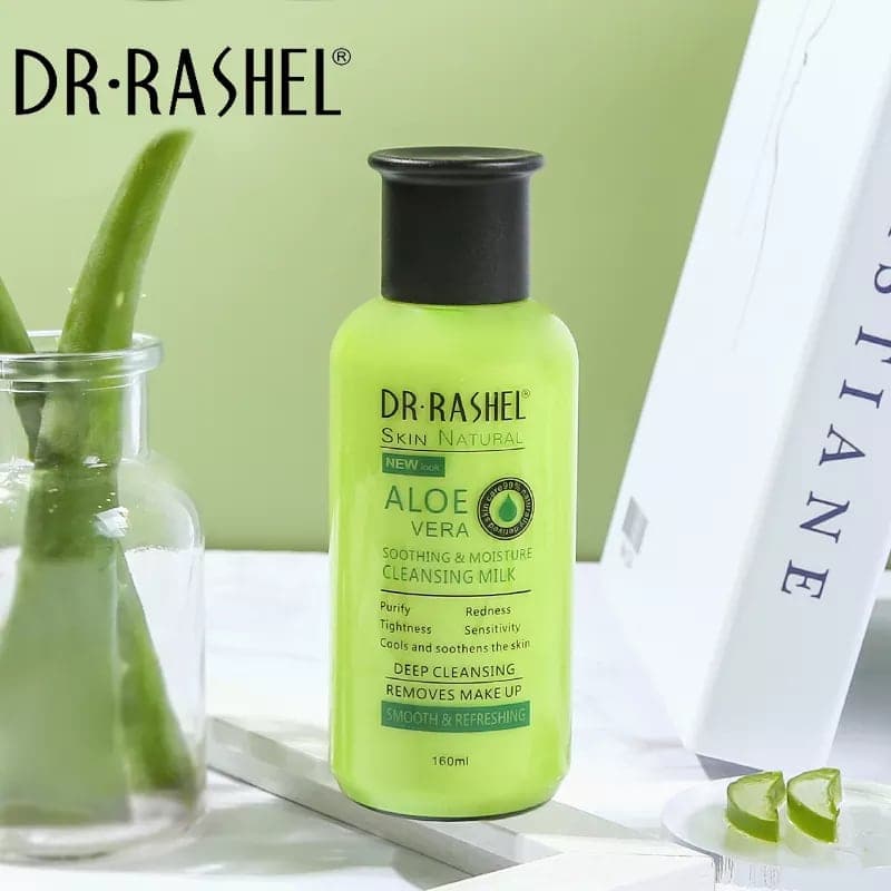 شیرپاکن آلوئه ورا دکتر راشل 160گرم DR.RASHEL Aloe Vera Smoothing Moisture Cleansing Milk