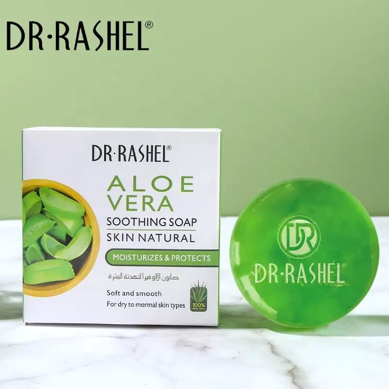 صابون گیاهی ضد جوش آلوئه ورا دکترراشل 100گرم DR RASHEL Aloe Vera Soothing Soap
