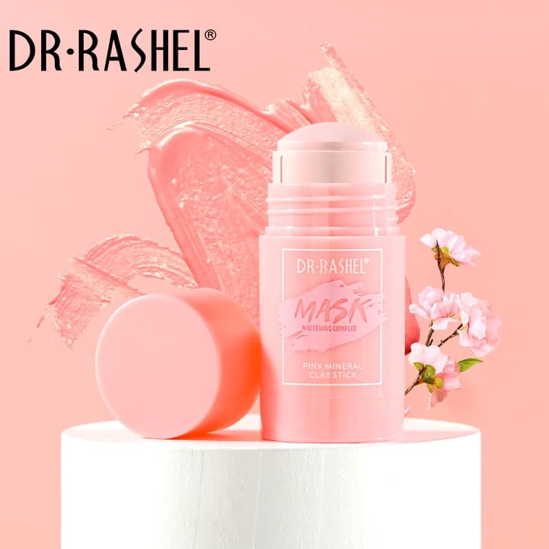 ماسک خاک رس استیکی شکوفه دکتر راشل سفیدکننده اورجینال 42گرم DR RASHEL Whitening Complex Pink Mineral Clay Stick — تصویر ۲