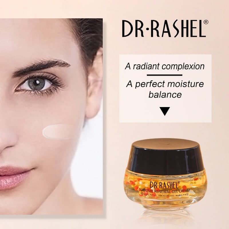 ژل کرم طلا خاویار دکتر راشل 50گرم DR.RASHEL Gold Caviar Gel Cream — تصویر ۹