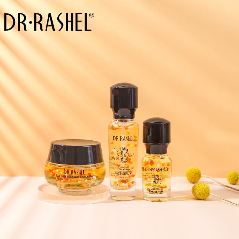 ژل کرم طلا خاویار دکتر راشل 50گرم DR.RASHEL Gold Caviar Gel Cream — تصویر ۶