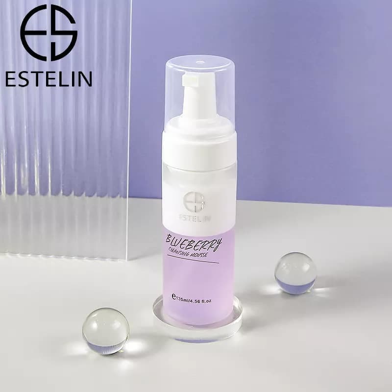 فوم شوینده صورت بلوبری استلین ضدجوش 135میل ESTELIN Bluberry Cleansing Mousse — تصویر ۷