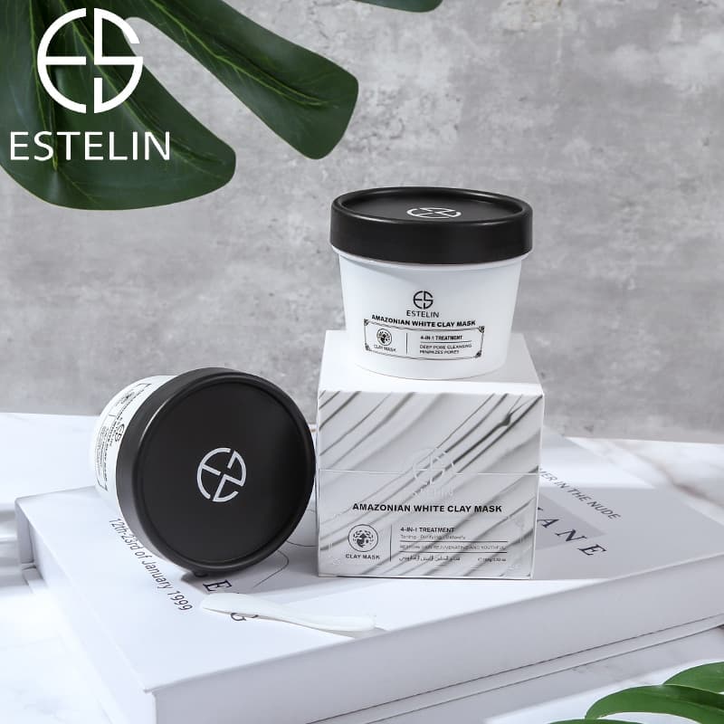 ماسک خاک رس سفید سم زدا قوی استلین حجم100گرم ESTELIN Amazonian White Clay Mask — تصویر ۳