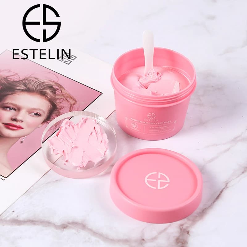 ماسک خاک رس صورتی ضدلک قوی استلین حجم100گرم ESTELIN Australian Pink Clay Mask — تصویر ۱۰