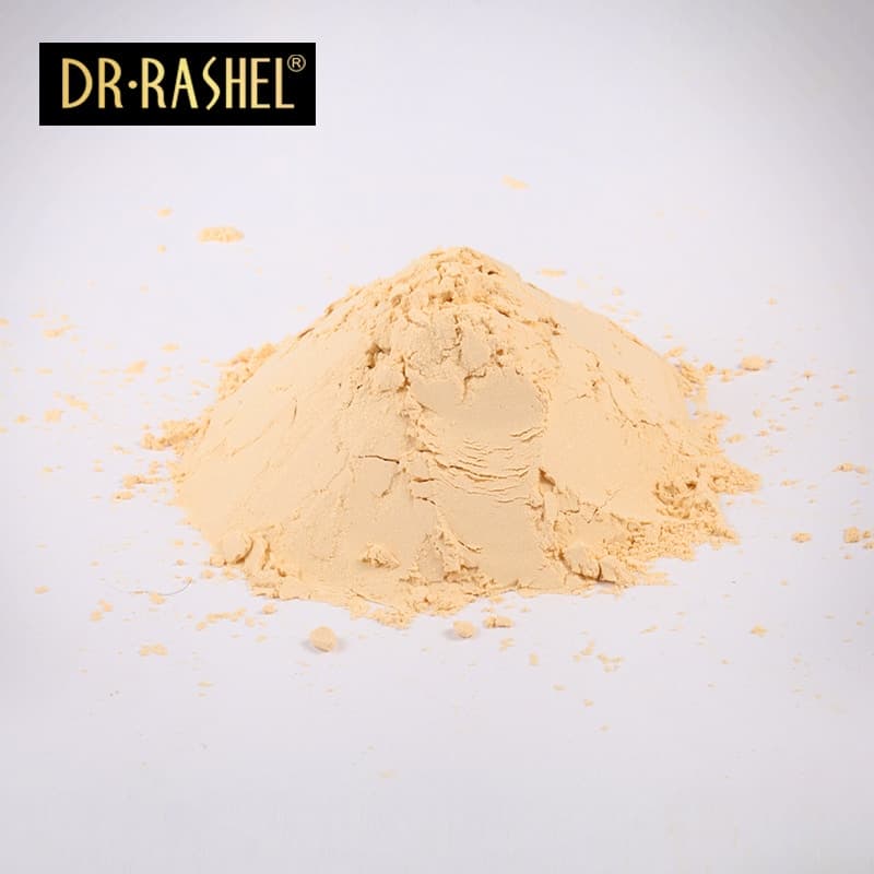 ماسک پودری طلا کلاژن ضد چروک و جوانساز دکترراشل حجم300گرم DR.RASHEL 24K Gold Collagen Face Mask Powder — تصویر ۴