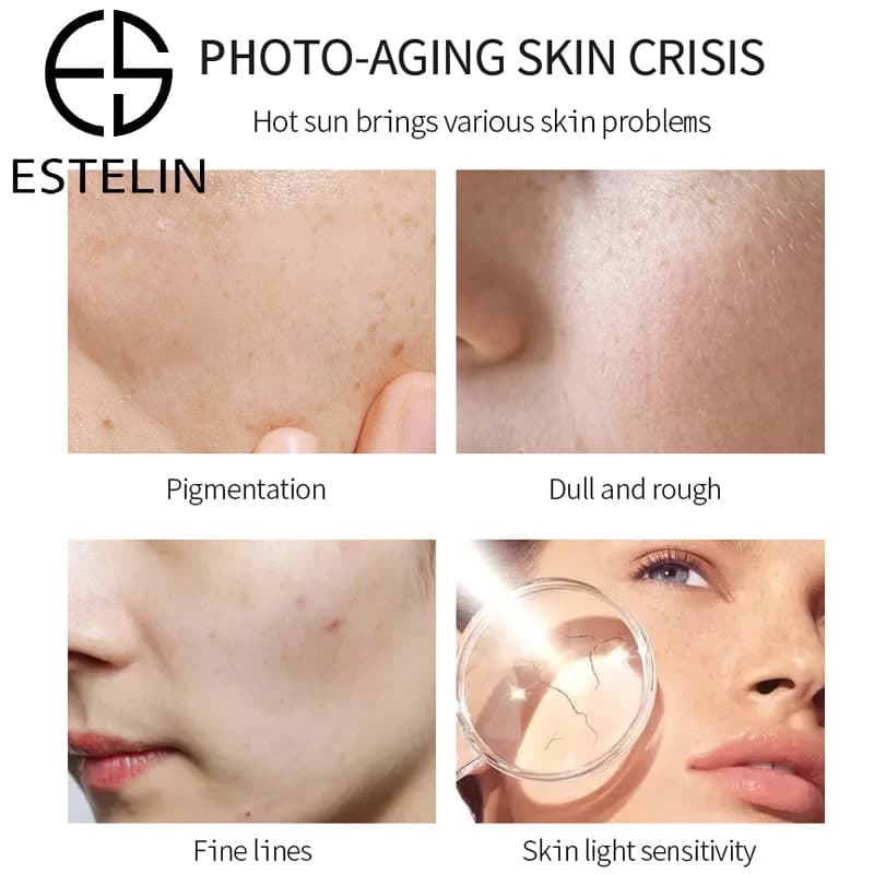 کرم ضدآفتاب ضدپیری و سفیدکننده استلین اورجینال SPF90 حجم60میل ESTELIN Anti-Aging & Whitening Sun Cream — تصویر ۵