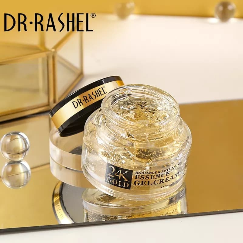 ژل کرم طلا 24 عیار دکتر راشل اورجینال50گرم DR.RASHEL 24K Gold Gel Cream — تصویر ۵
