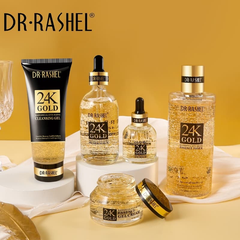 ژل کرم طلا 24 عیار دکتر راشل اورجینال50گرم DR.RASHEL 24K Gold Gel Cream — تصویر ۷