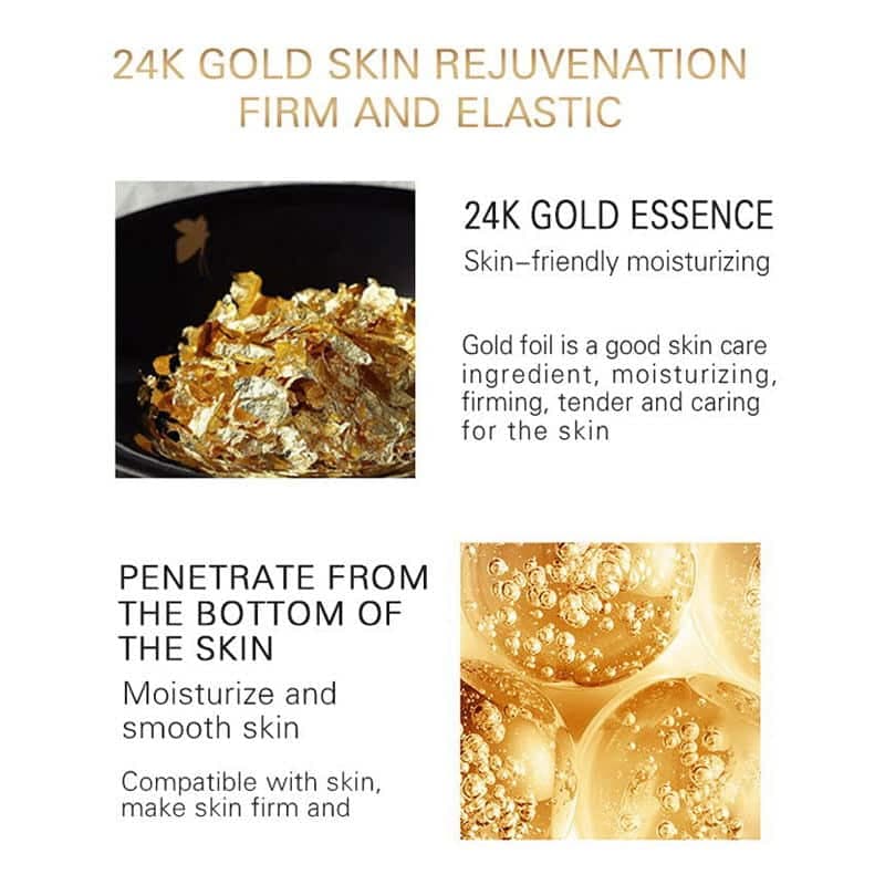 ژل کرم طلا 24 عیار دکتر راشل اورجینال50گرم DR.RASHEL 24K Gold Gel Cream — تصویر ۶