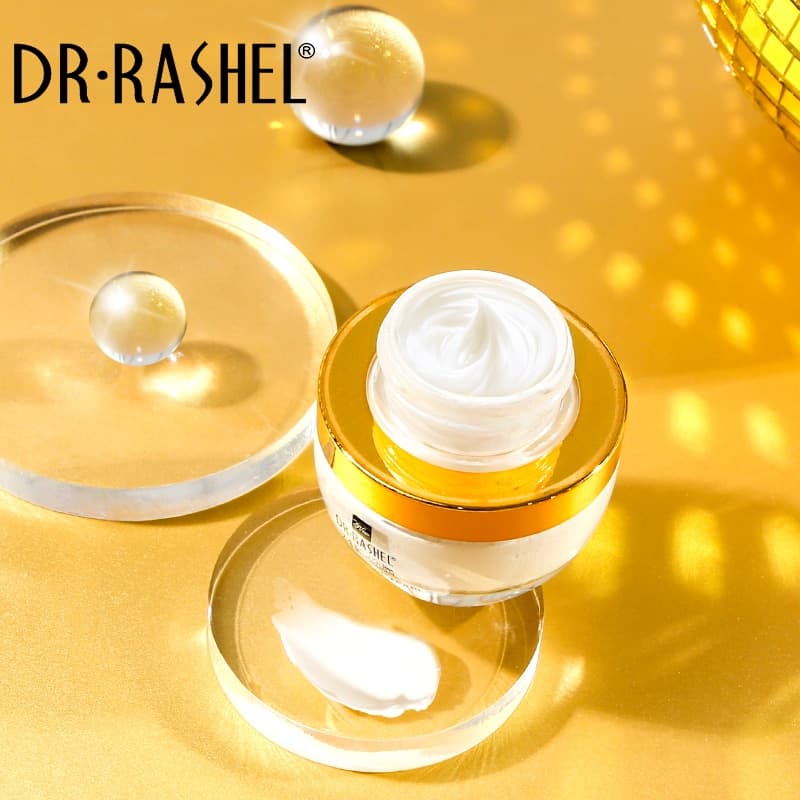 کرم سفید کننده صورت طلا کلاژن دکتر راشل اورجینال 50گرم DR.RASHEL Gold Collagen Whitening Cream — تصویر ۸