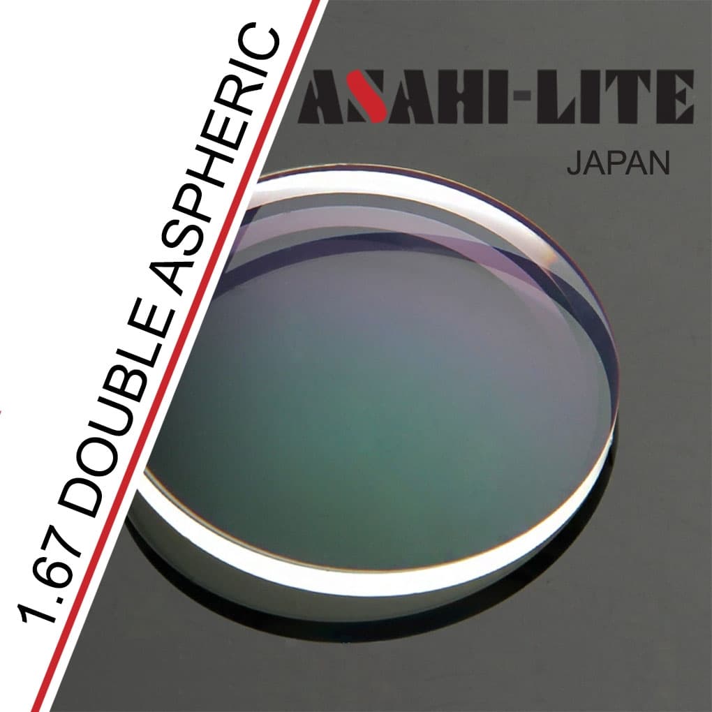 عدسی طبی 1.67 double aspheric آساهی