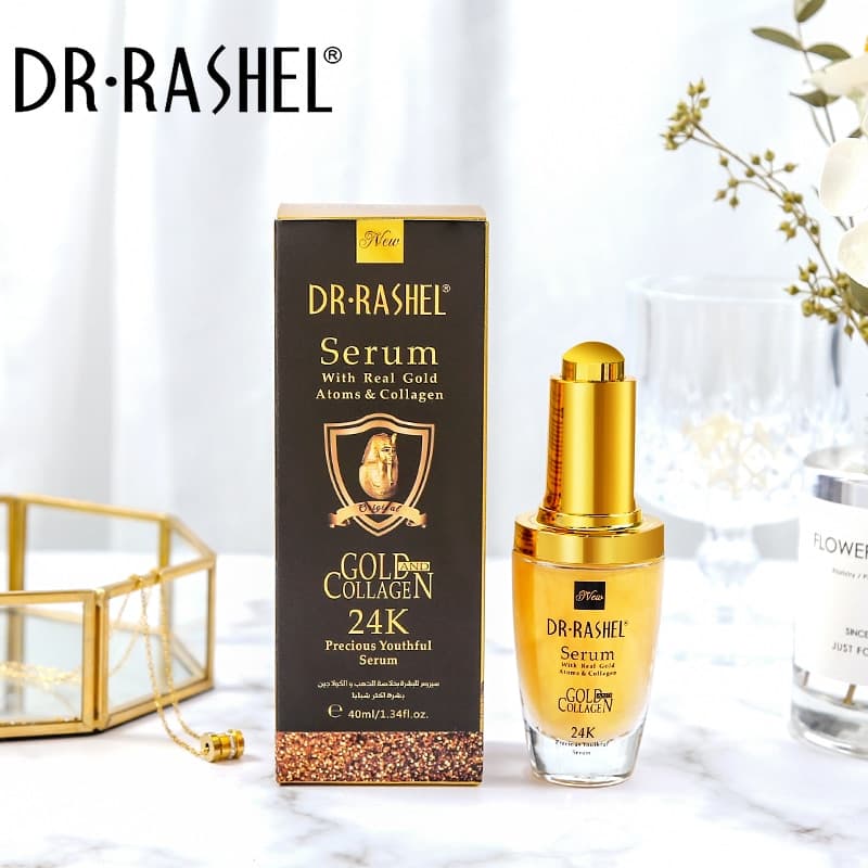 سرم طلا کلاژن دکتر راشل ضد پیری اورجینال 40میل DR.RASHEL Gold Collagen Serum — تصویر ۵