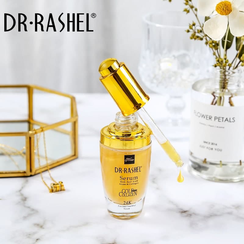 سرم طلا کلاژن دکتر راشل ضد پیری اورجینال 40میل DR.RASHEL Gold Collagen Serum — تصویر ۳