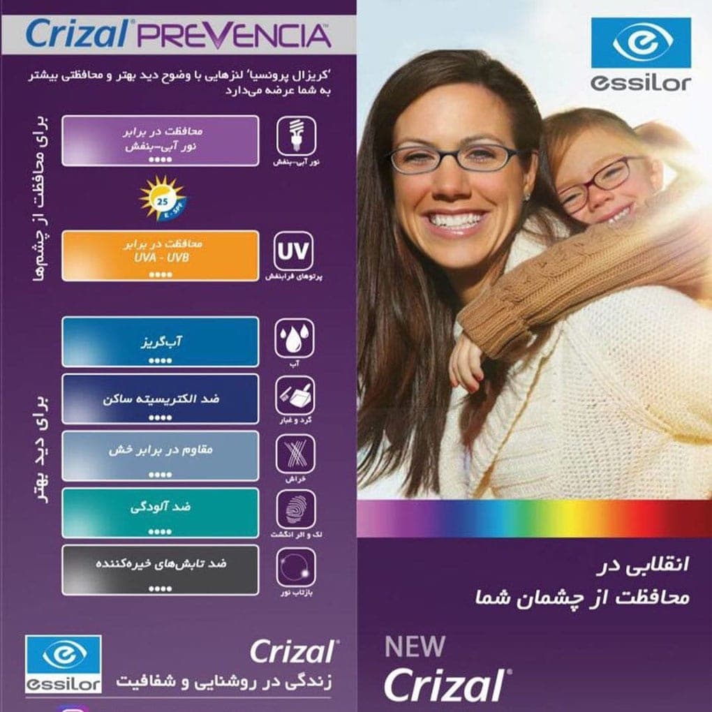 عدسی بلوکنترل کریزال prevencia 1.56 اسیلور — تصویر ۱۲