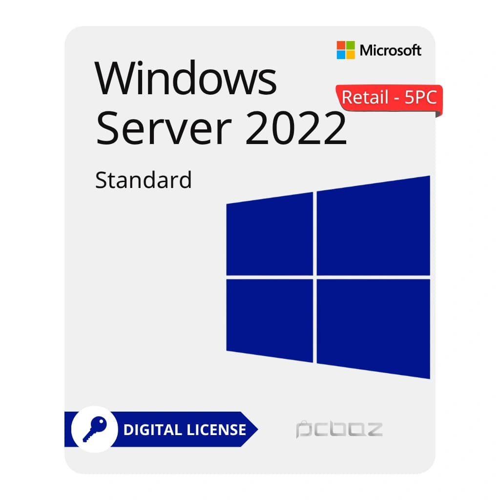 لایسنس ویندوز سرور 2022 استاندارد (Retail-5PC) — تصویر ۳