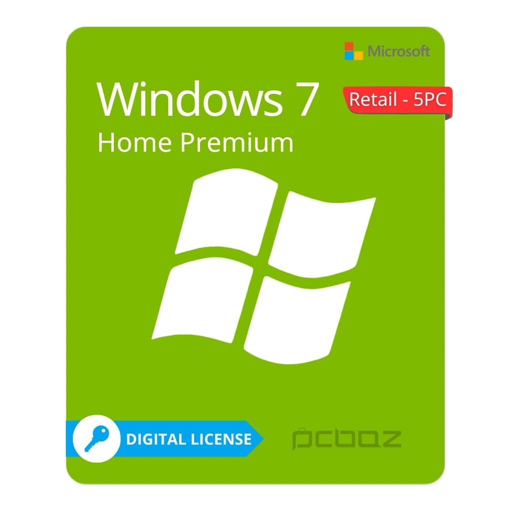 لایسنس ویندوز 7 هوم پریمیوم (Retail-5PC) — تصویر ۲
