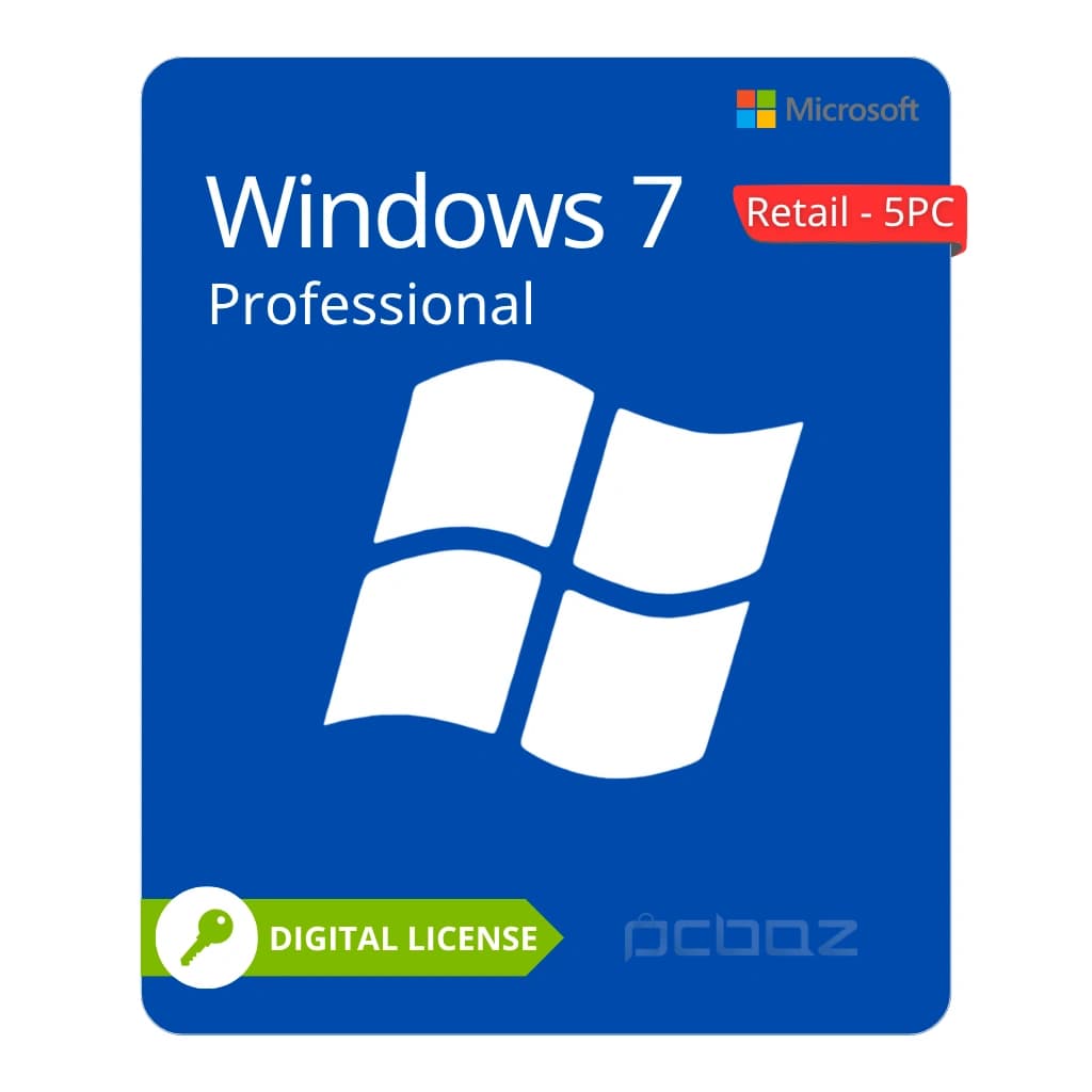لایسنس ویندوز 7 پرو (Retail-5PC) — تصویر ۲