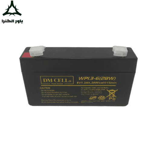باتری سیلد لید اسید DM CELL 6V 1.3Ah