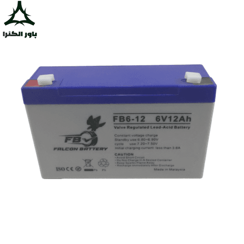 باتری سیلد لید اسید 6V 12AH فالکون باتری | FALCON BATTERY (FB)