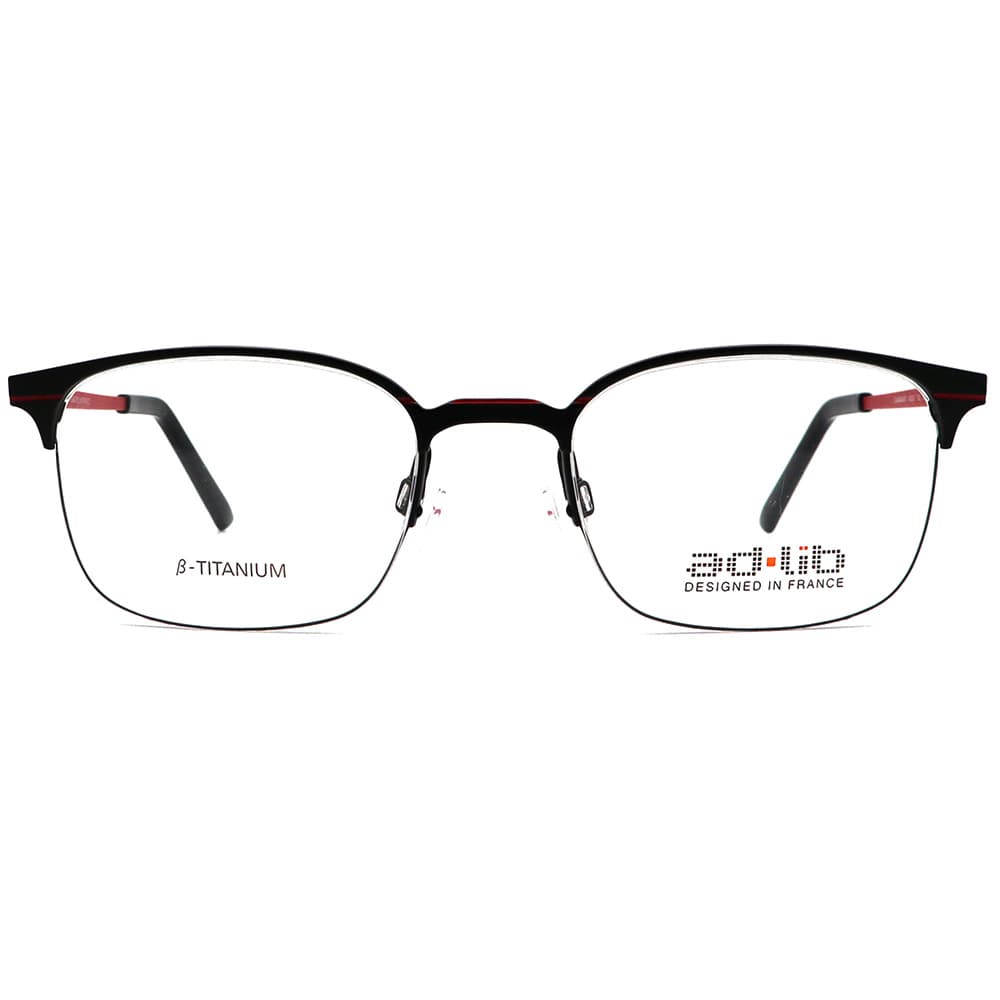 عینک طبی مردانه نیم فریم تیتانیوم برند adlib مدل AB3307