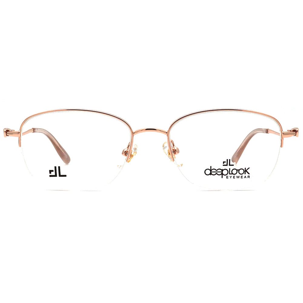 عینک طبی زنانه نیم فریم برند Deeplook مدل HB939 — تصویر ۷