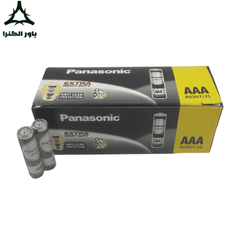 باتری نیم قلمی 1.5V پاناسونیک Panasonic | شیرینگ 2 عددی | بسته 60 عددی — تصویر ۲