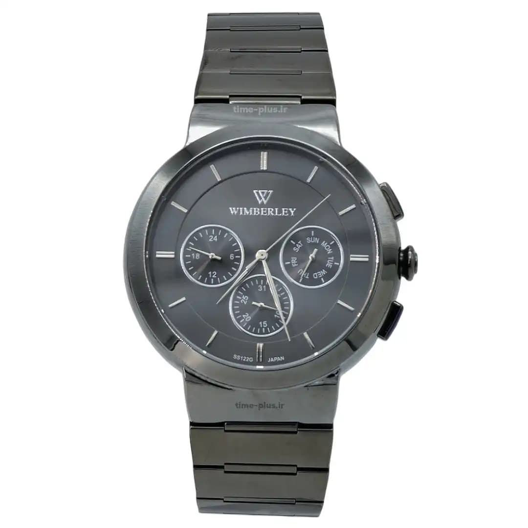 ساعت مچی مردانه ویمبرلی فلزی رزگلد صفحه مشکی WB-SS122G-T — تصویر ۶