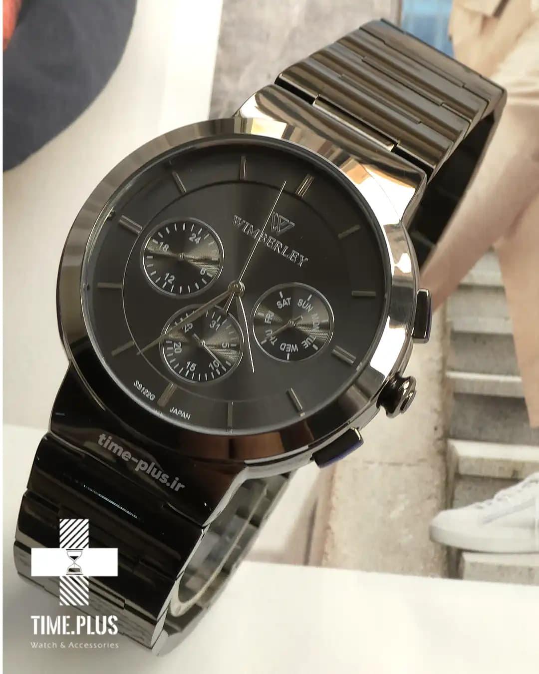 ساعت مچی مردانه ویمبرلی فلزی رزگلد صفحه مشکی WB-SS122G-T — تصویر ۱۱
