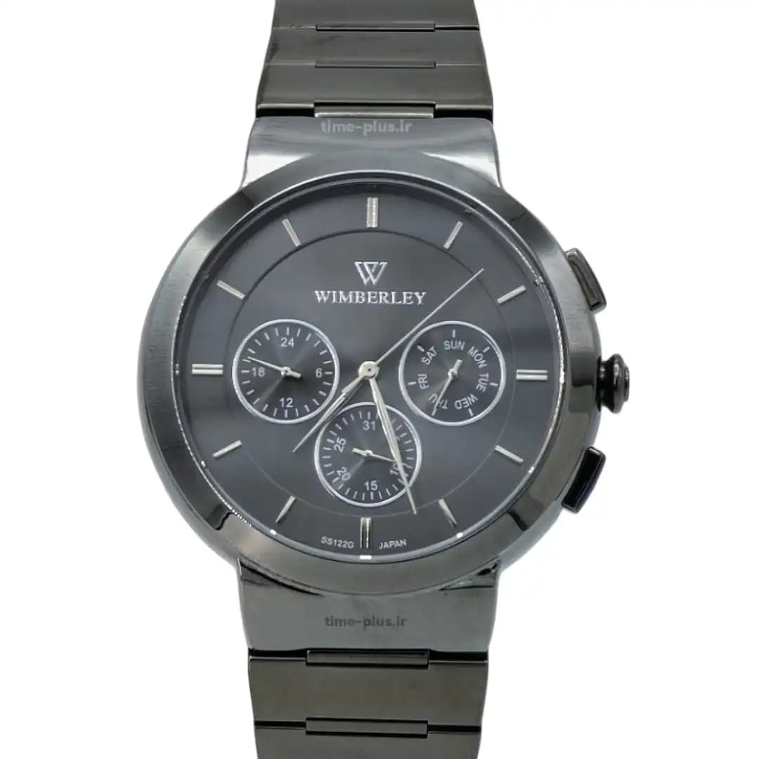 ساعت مچی مردانه ویمبرلی فلزی رزگلد صفحه مشکی WB-SS122G-T — تصویر ۷