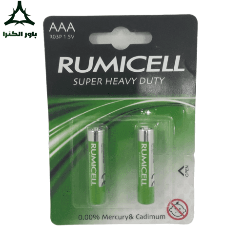 باتری نیم قلمی 1.5 ولت RUMICELL رامیسل | کارت 2 عددی