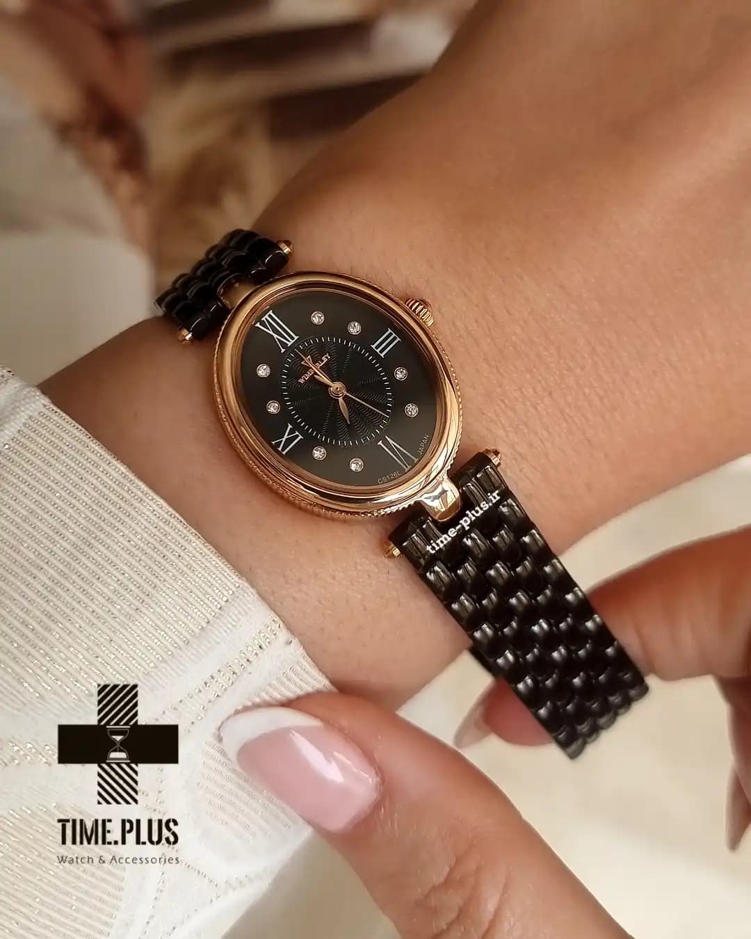 ساعت مچی ویمبرلی زنانه فلزی رزگلد صفحه قرمز WB-CS126L-Q — تصویر ۸