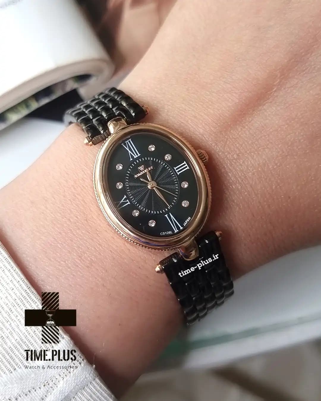 ساعت مچی ویمبرلی زنانه فلزی رزگلد صفحه قرمز WB-CS126L-Q — تصویر ۴