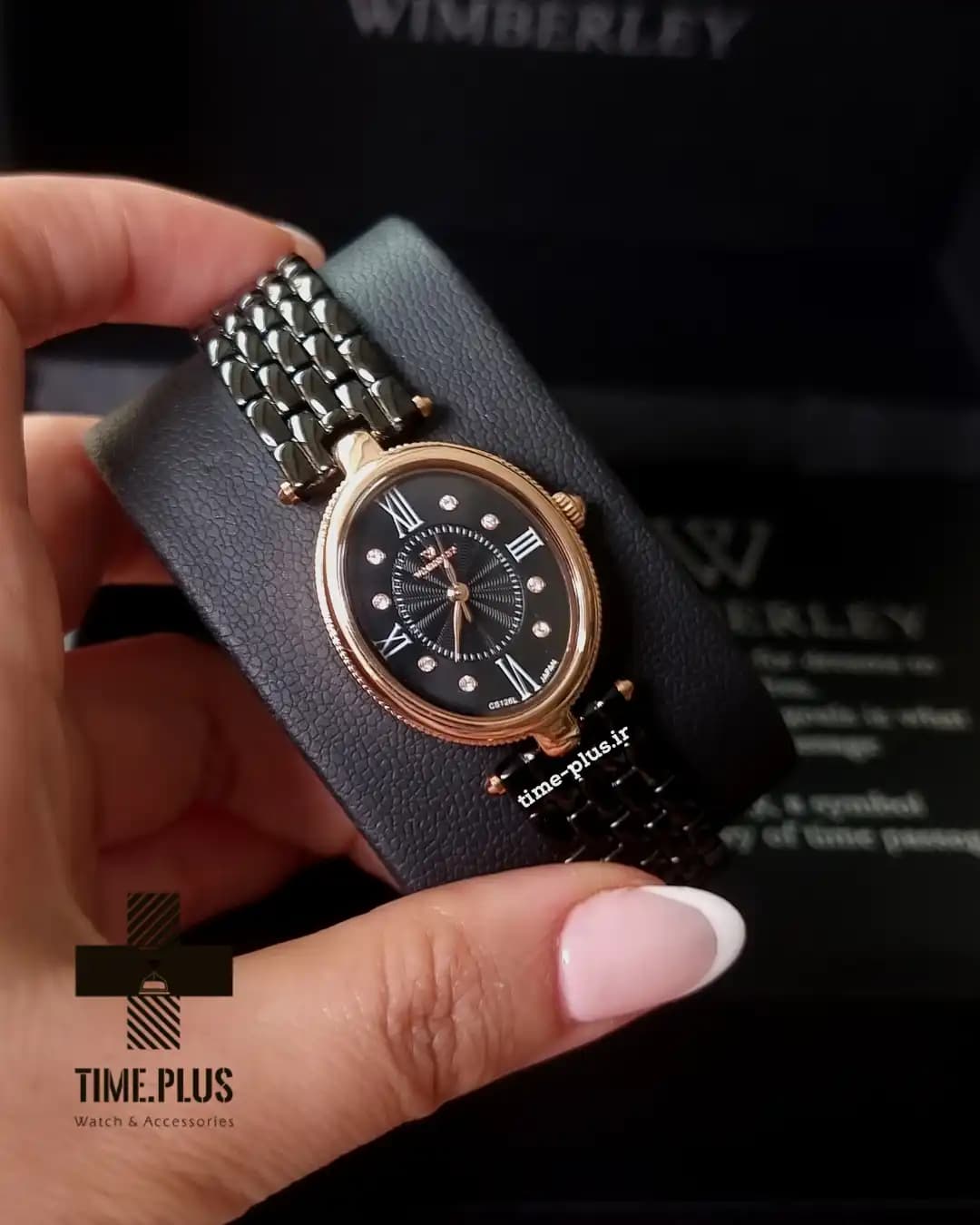 ساعت مچی ویمبرلی زنانه فلزی رزگلد صفحه قرمز WB-CS126L-Q — تصویر ۷