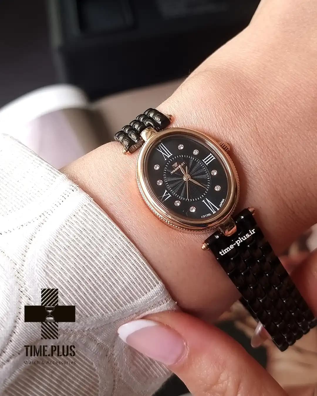 ساعت مچی ویمبرلی زنانه فلزی رزگلد صفحه قرمز WB-CS126L-Q — تصویر ۶