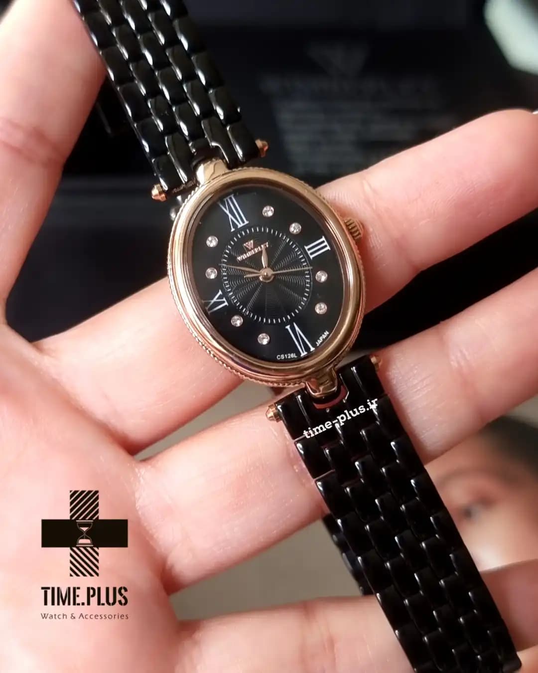 ساعت مچی ویمبرلی زنانه فلزی رزگلد صفحه قرمز WB-CS126L-Q — تصویر ۵