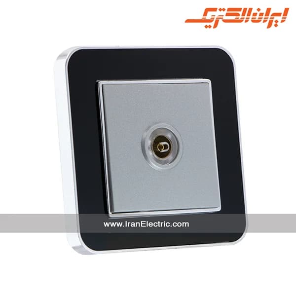پریز آنتن TV ارس سیلور مشکی میان نقره