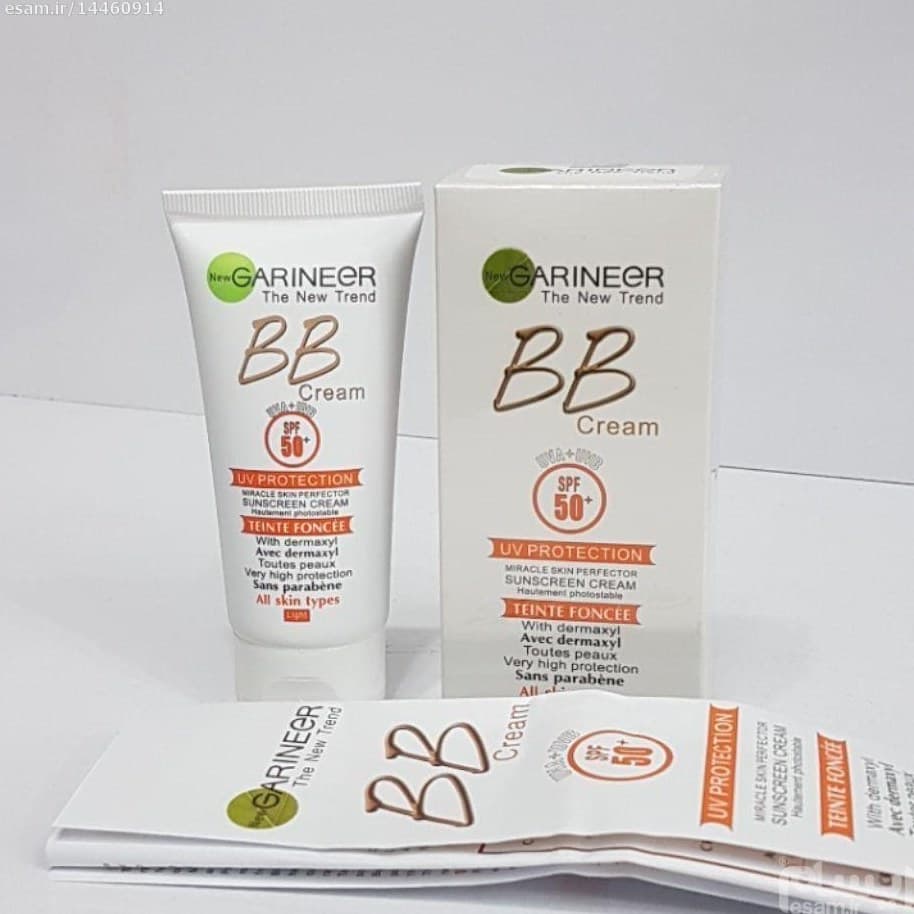 کرم ضد آفتاب BB گارنیر برای انواع پوست spf50+ — تصویر ۸