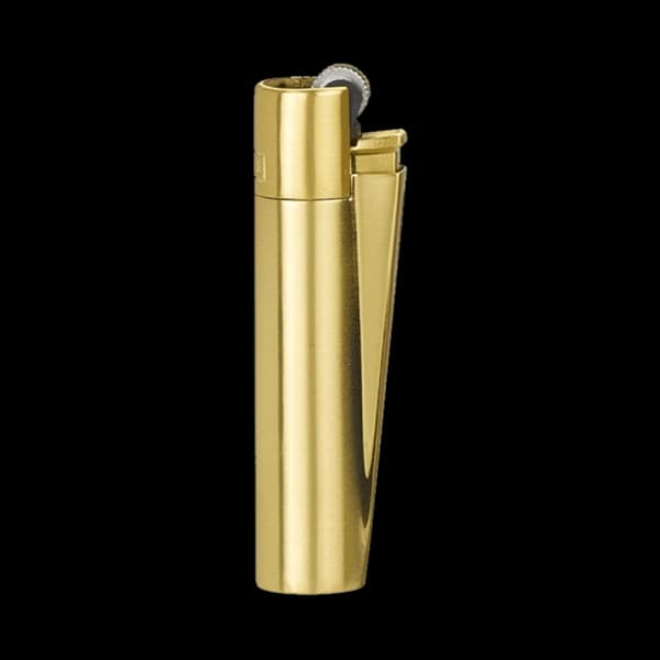 فندک کلیپر طلایی مات Clipper gold mat lighter — تصویر ۳