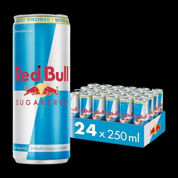 باکس نوشیدنی انرژی زا ردبول بدون شکر Redbull energy drink sugar free box — تصویر ۳