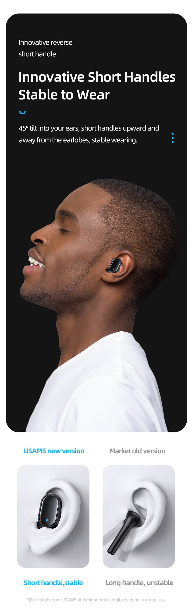 هندزفری بلوتوث یوسمز مدل USAMS TWS Earbuds BH11 — تصویر ۶