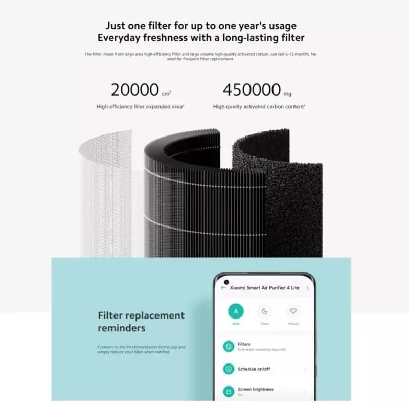 تصفیه کننده هوای هوشمند شیائومی مدل Xiaomi Smart Air Purifier 4 Lite AC-M17-SC — تصویر ۱۱