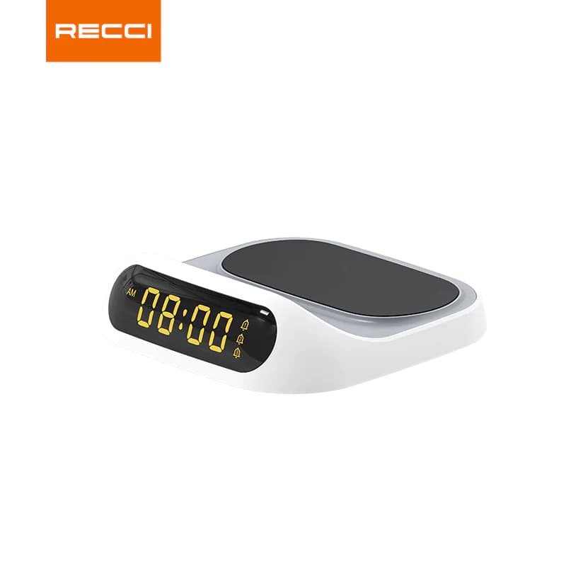 شارژر وایرلس رچی مدل Recci Sailing Clock Wireless Fast Charging RCW-22 با حداکثر توان 15W — تصویر ۹