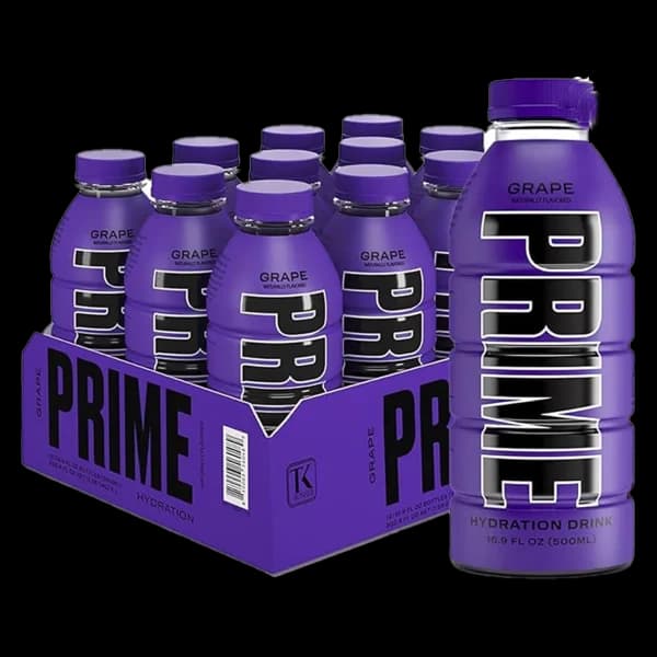 باکس نوشیدنی انرژی زا پرایم انگور Prime energy drink grape box