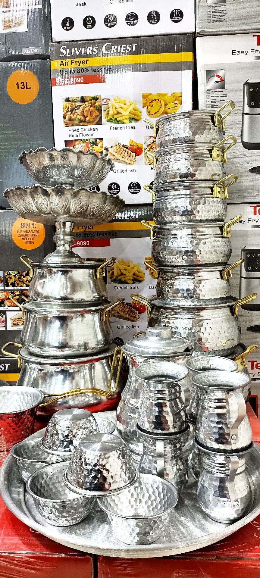 سرویس 66 پارچه روحی چکشی ساده — تصویر ۴
