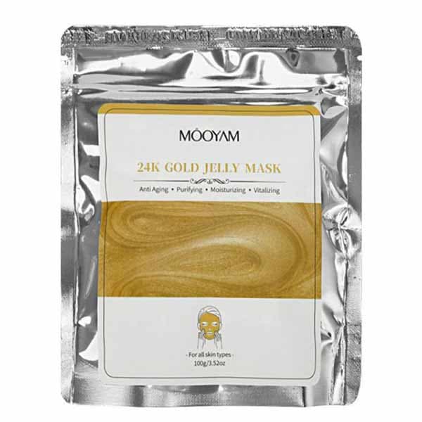 ماسک پودری هیدروژلی طلا 24 عیار مویام حجم 100 گرم