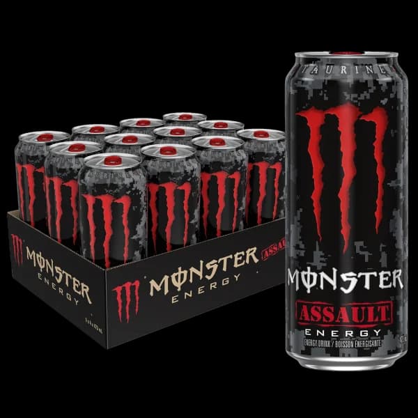 باکس نوشیدنی انرژی زا مانستر اسالت Monster energy drink assault box — تصویر ۳