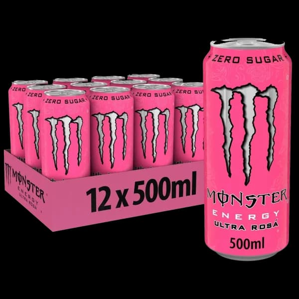 باکس نوشیدنی انرژی زا مانستر اولترا رزا Monster energy drink ultra rosa box — تصویر ۳