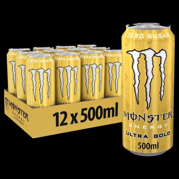 باکس نوشیدنی انرژی زا مانستر اولترا گلد Monster energy drink ultra gold box