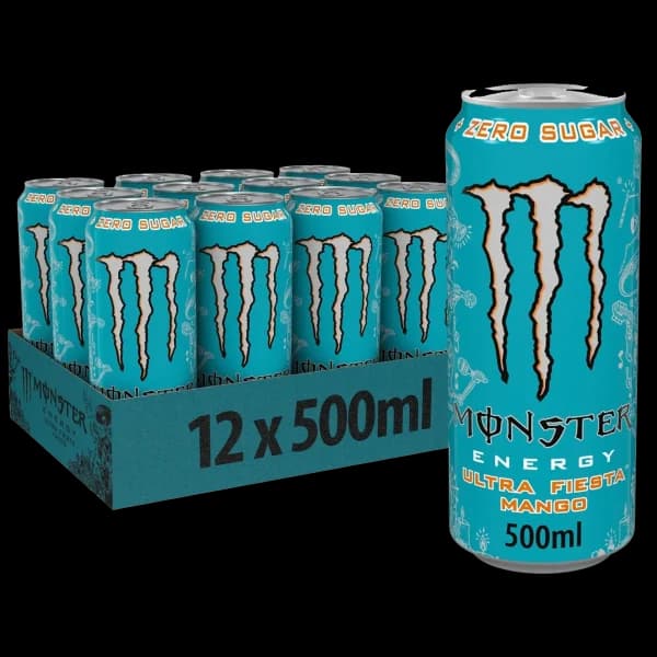 باکس نوشیدنی انرژی زا مانستر اولترا فیستا بدون شکر Monster energy drink ultra fiesta zero sugar box