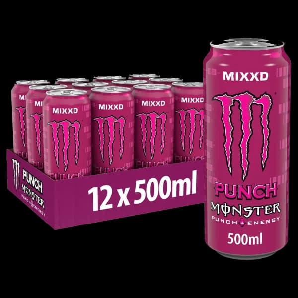باکس نوشیدنی انرژی زا مانستر پانچ Monster energy drink punch mixxd box